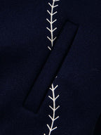Baseball Stitch Embroidered Varsity Jacket