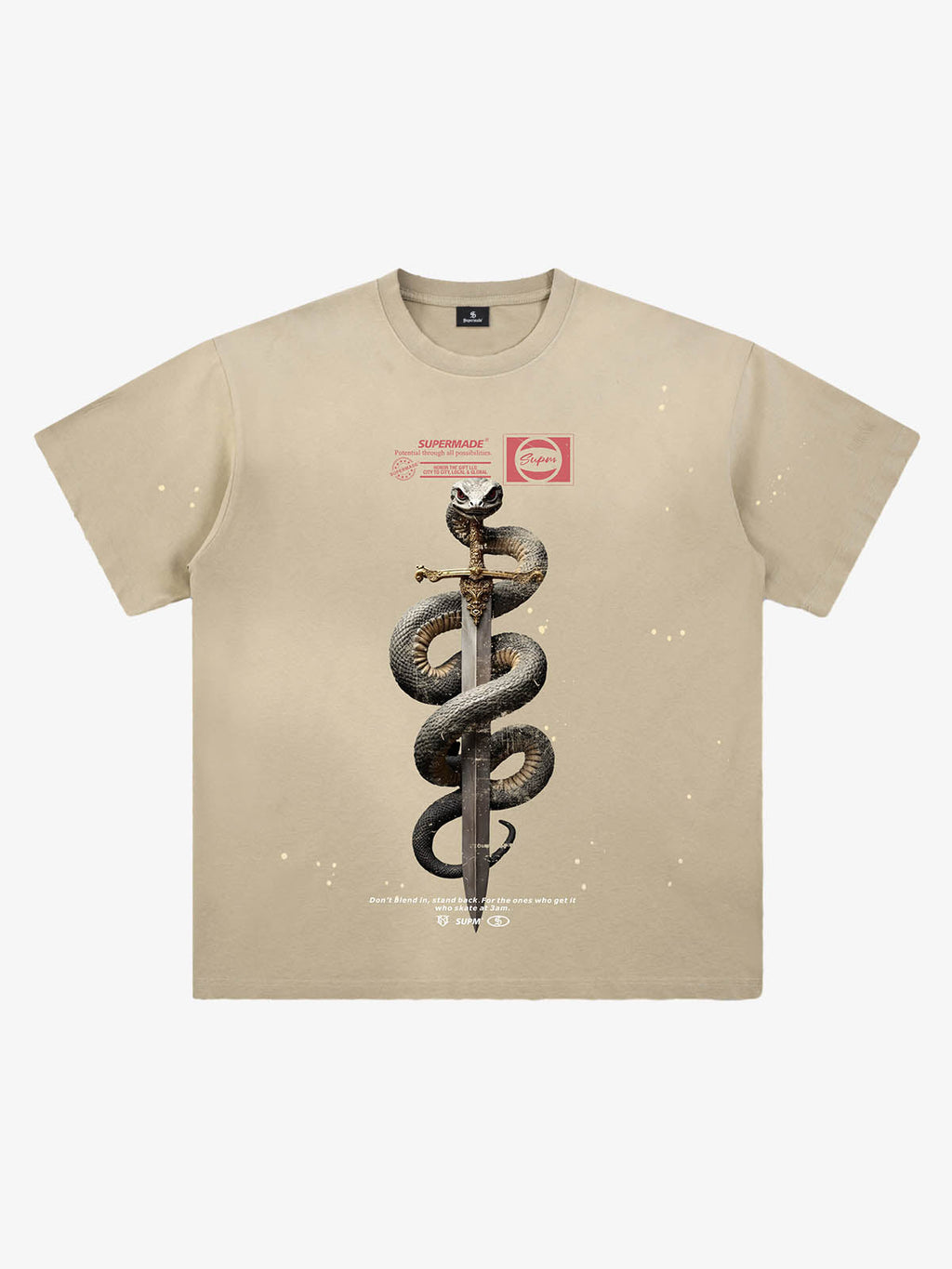 Snake and Sword Graphic T-Shirt