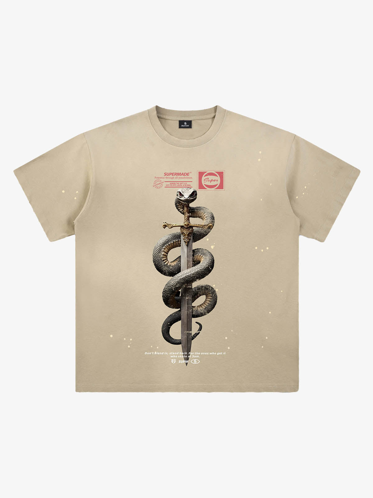 Snake and Sword Graphic T-Shirt