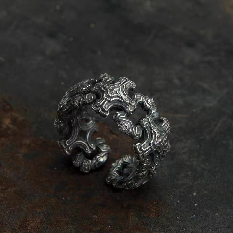 Vintage Cross Band Ring