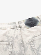 Paint Effect Denim Jeans