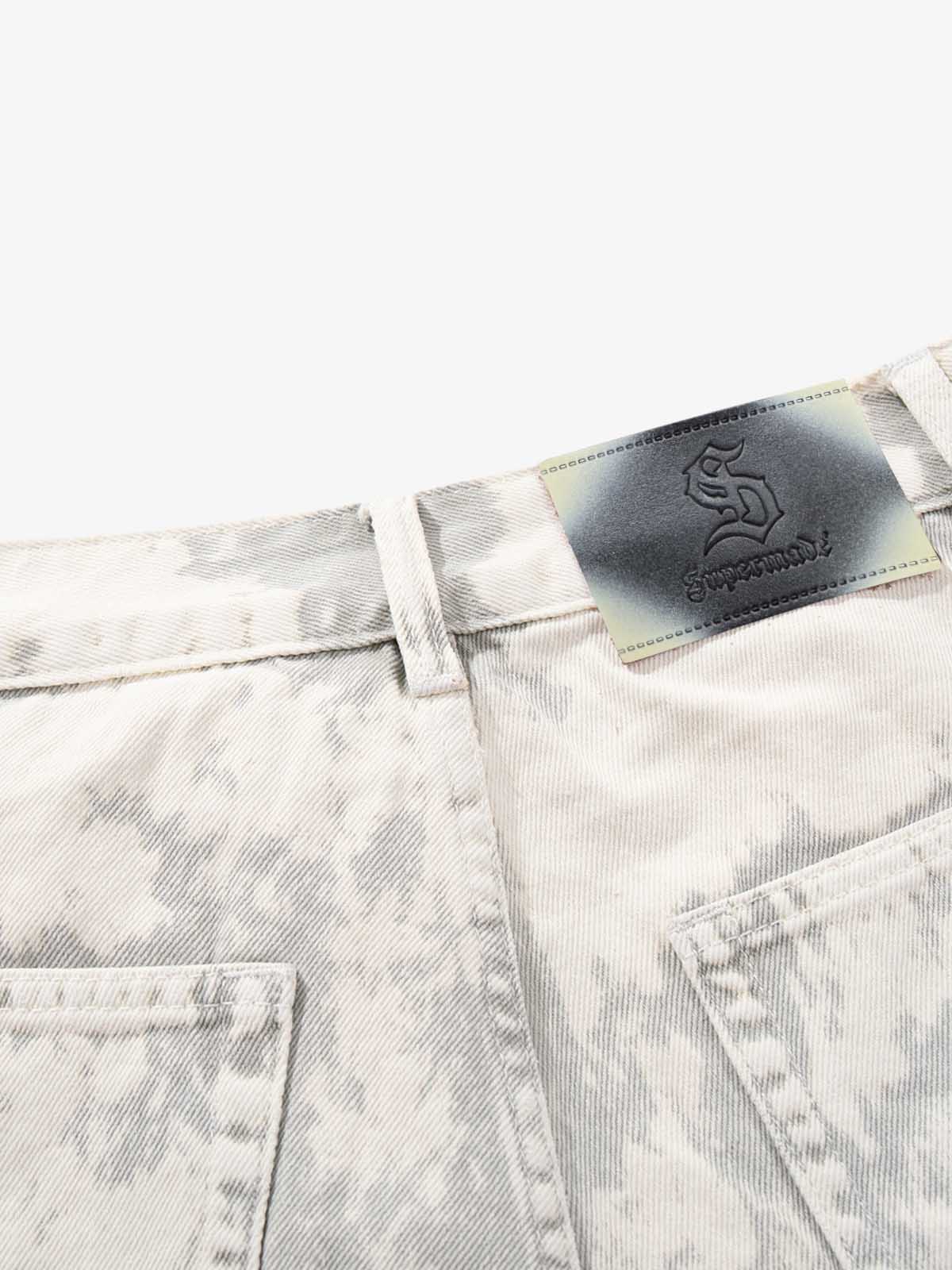 Paint Effect Denim Jeans