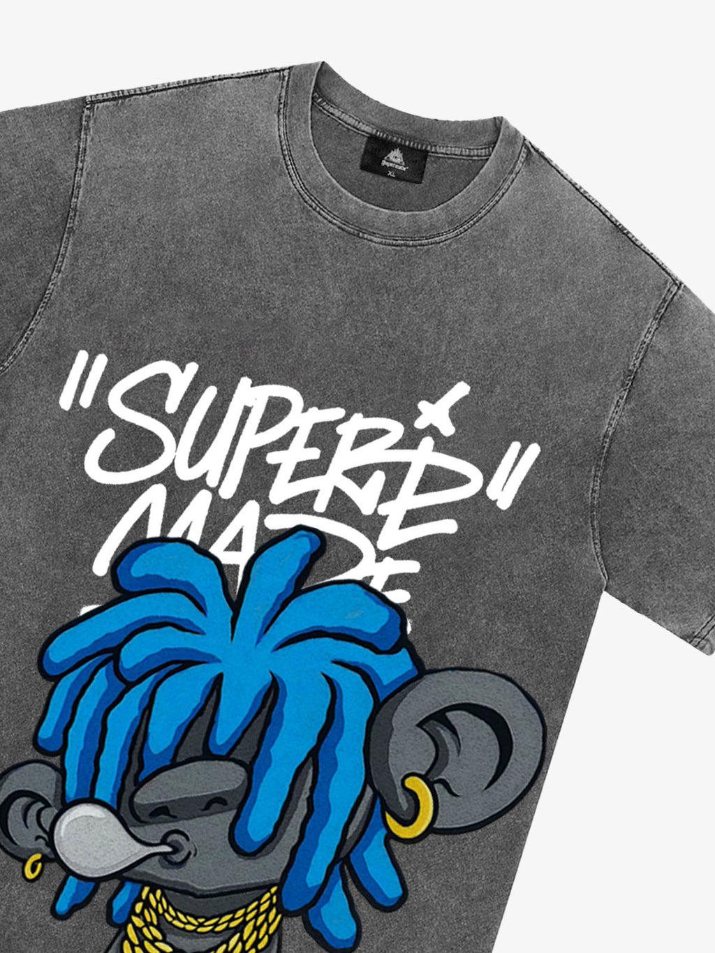 Theprecipice Graffiti Trend Blue Dreadlock Boy T-Shirt