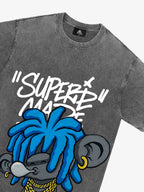 Theprecipice Graffiti Trend Blue Dreadlock Boy T-Shirt