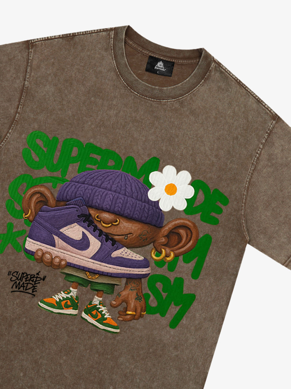 Street Cartoon Sneaker Graffiti Sneaker T-shirt