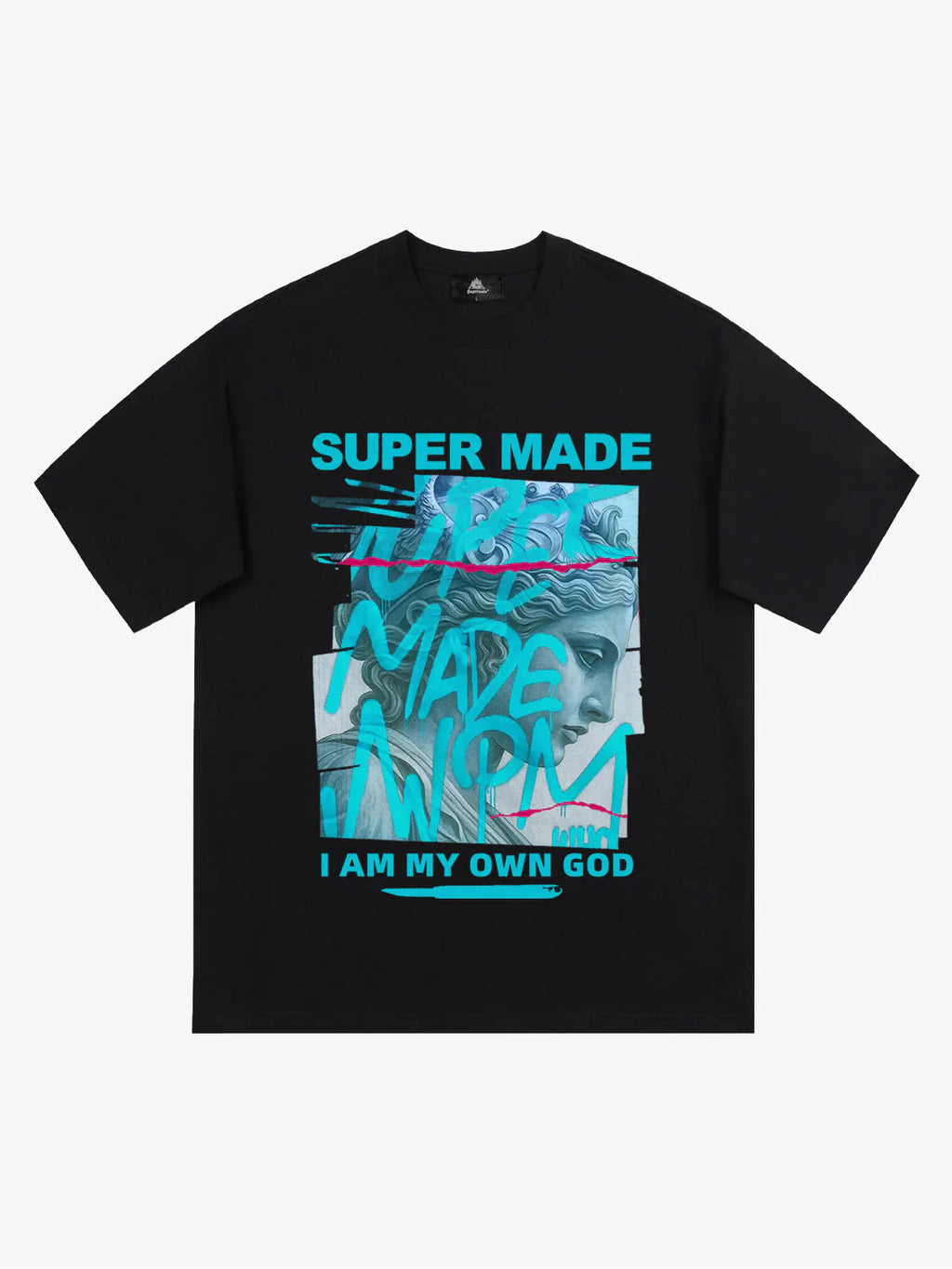 precipice Blue Art Graffiti Pattern T-Shirt