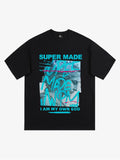 precipice Blue Art Graffiti Pattern T-Shirt