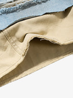 Layered Distressed Denim Jorts