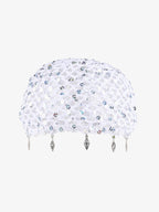 Vintage Sequin Mesh Beaded Fringe Cap