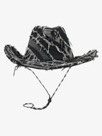 Distressed Patchwork Cowboy Hat