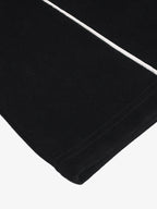 Suede Logo Embroidered Patchwork Short Sleeve T-Shirt