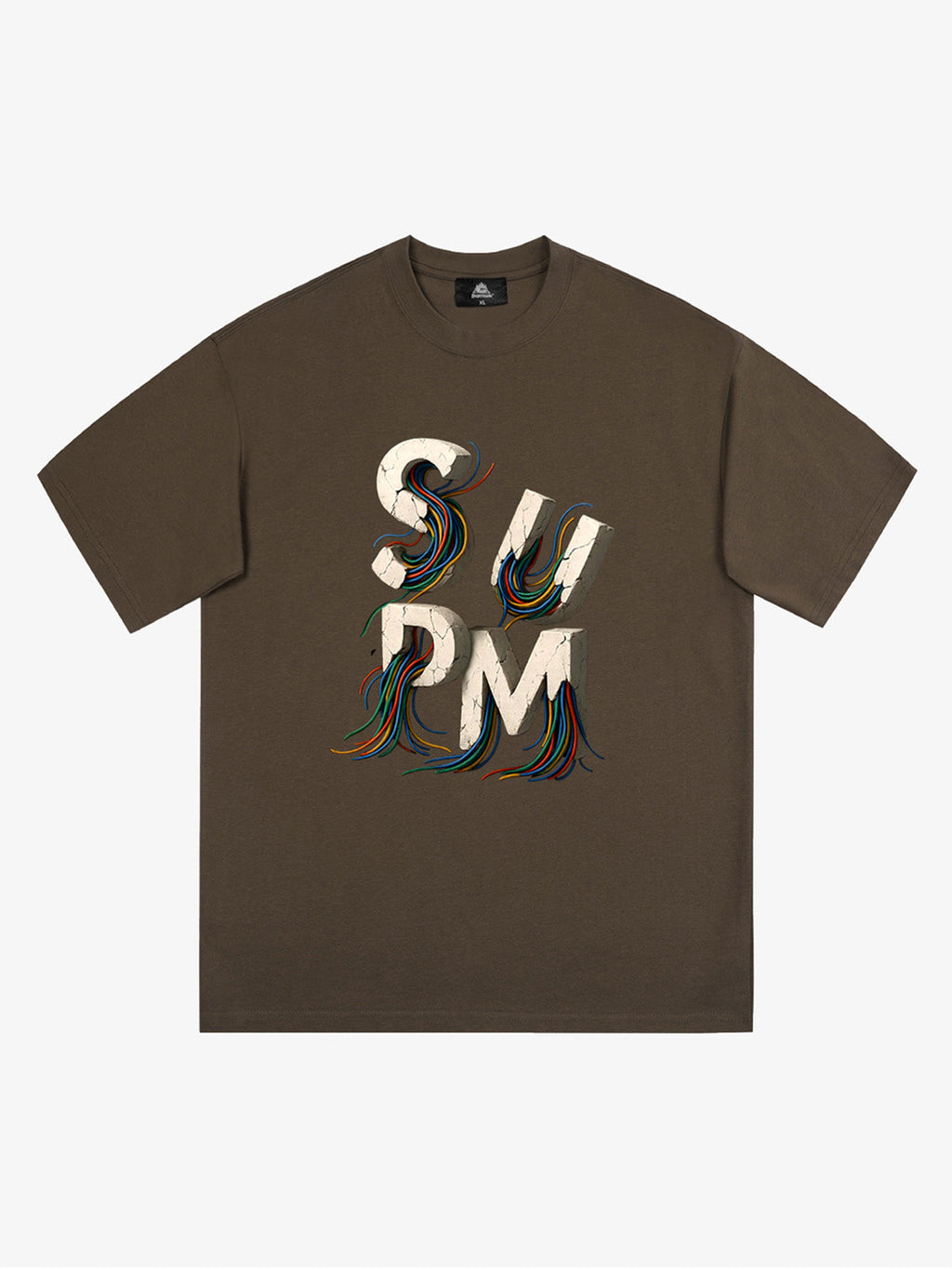 SPMD Letter Cable Graphic T-Shirt