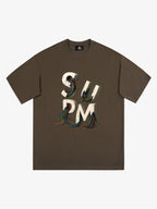 SPMD Letter Cable Graphic T-Shirt