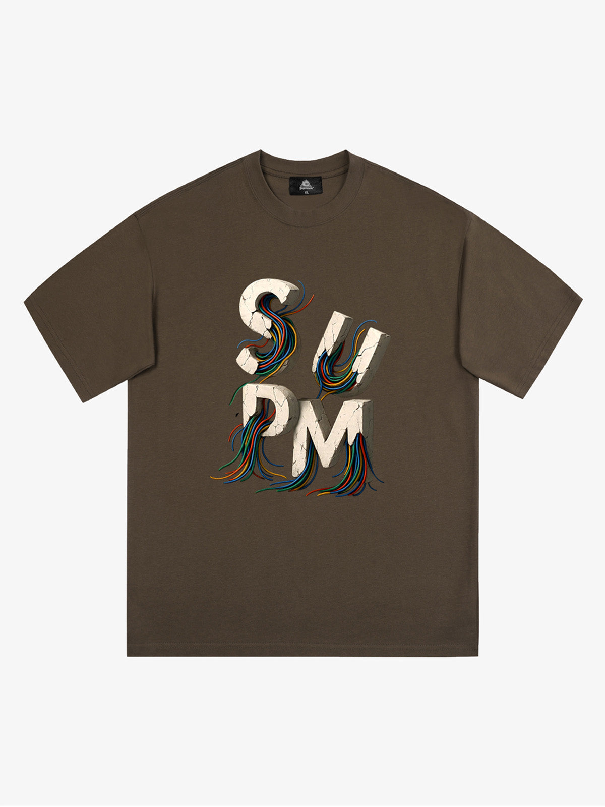 SPMD Letter Cable Graphic T-Shirt