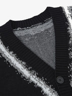 Retro Butterfly Gradient Knit Cardigan Sweater