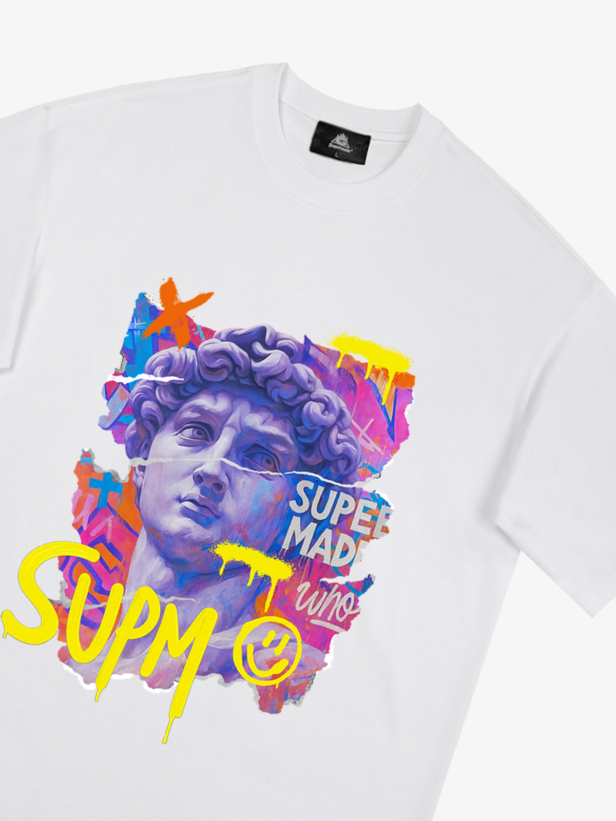 David Sculpture Vibrant Graffiti Art T-Shirt