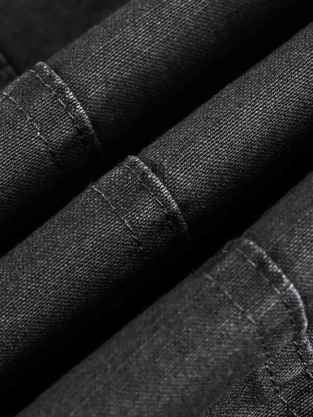Clean Cut Leather Contrast Collar Pocket Jacket