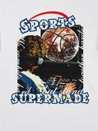 precipice Vintage Sports Basketball Graphic T-Shirt