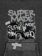 Trendy Retro Graffiti Character Hoodie