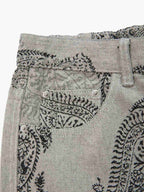 Paisley Jacquard Denim Jeans