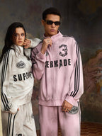 precipice Vintage Distressed NO.3 Stand Collar Tracksuit - 2591