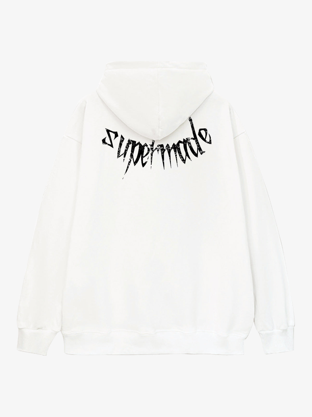 Gothic Devil Graphic Washed Hoodie