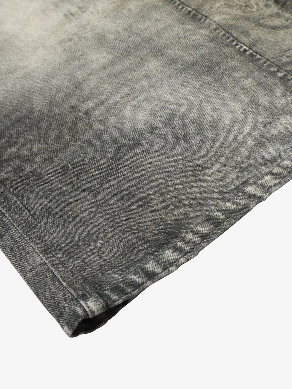 Vintage Heavy Distressed Washed Barrel Jeans