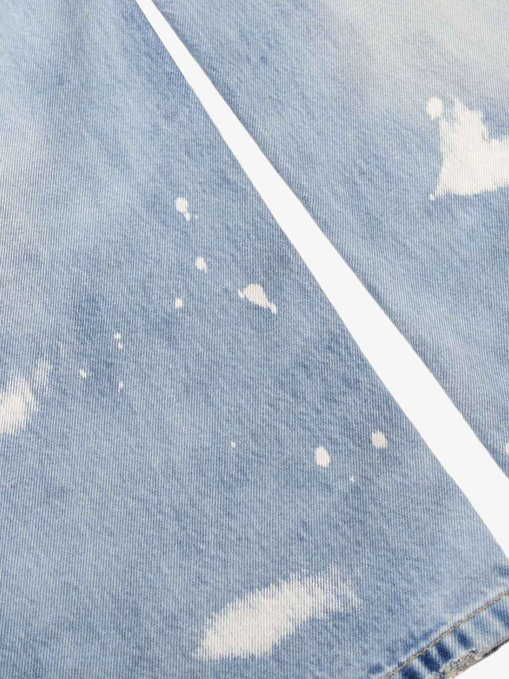 Washed Splatter-Paint Jeans