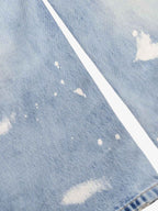Washed Splatter-Paint Jeans