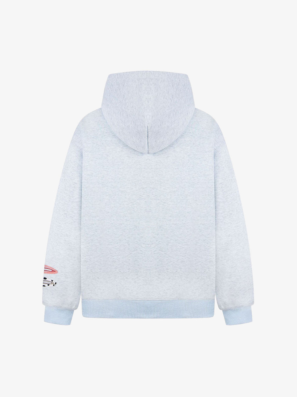 Detachable Hair Clip Decoration Zip Up Hoodie