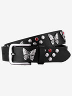 Vintage Butterfly & Star Studded Punk Belt