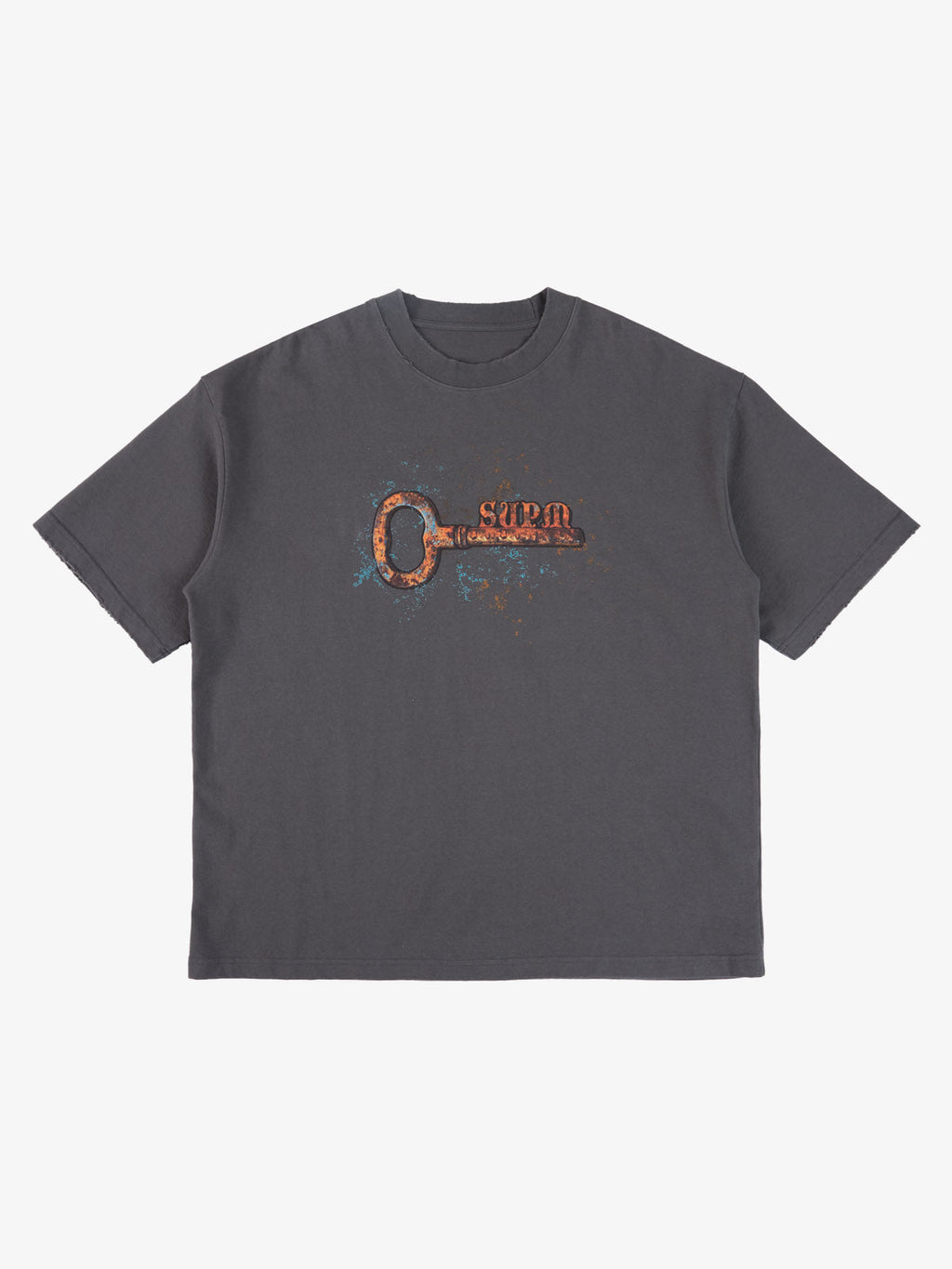 precipice Rusty Metal Key Print T-Shirt