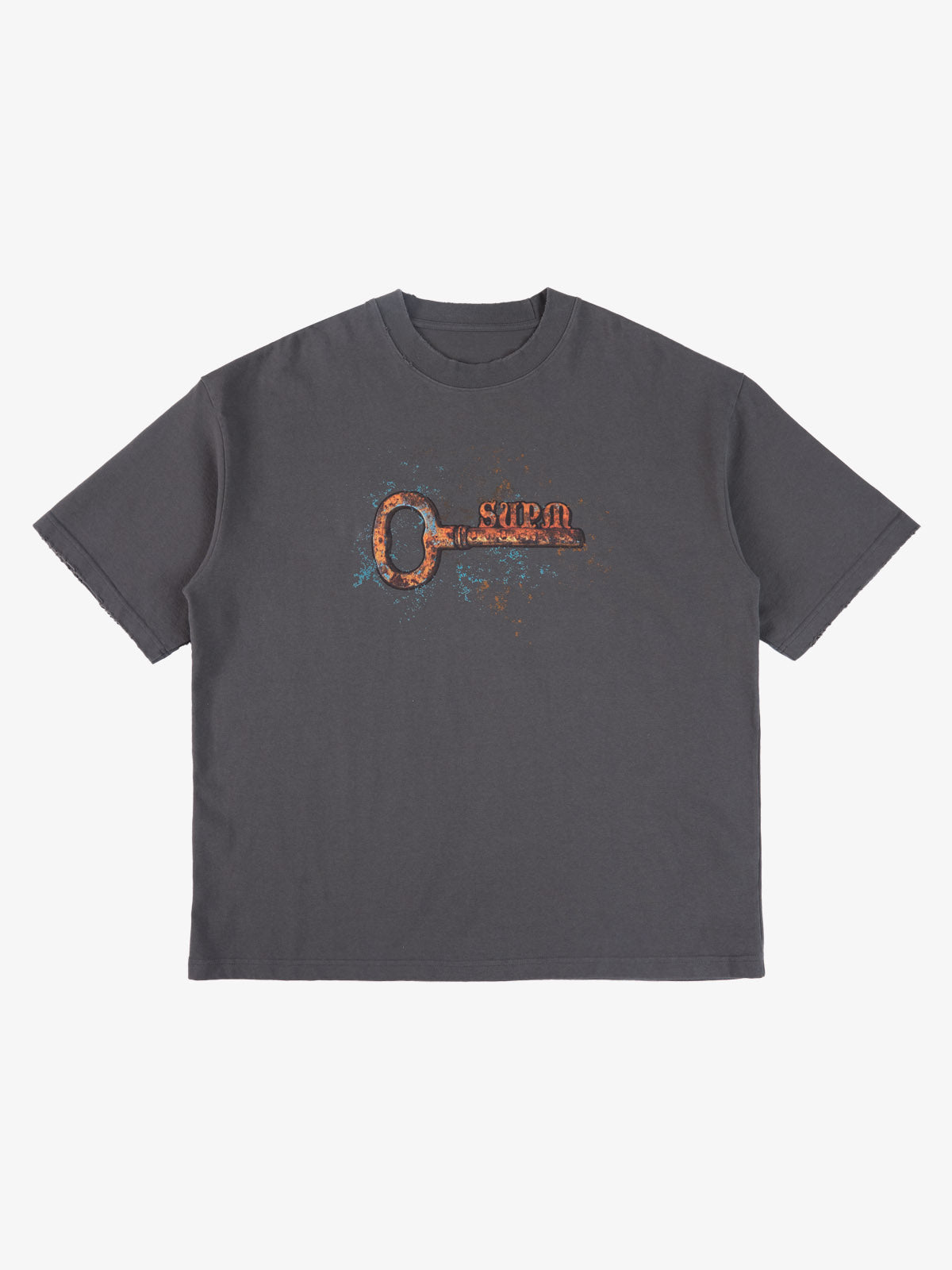 precipice Rusty Metal Key Print T-Shirt