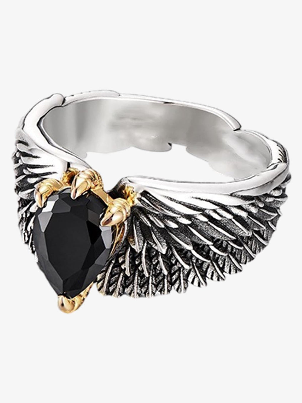 Gothic Wing Stone Ring