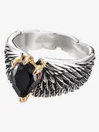 Gothic Wing Stone Ring