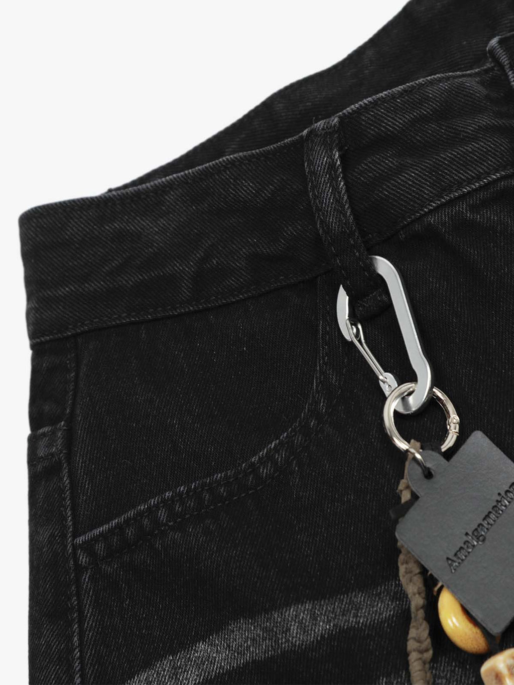 Vintage Embroidered Cross Washed Scimitar Jeans