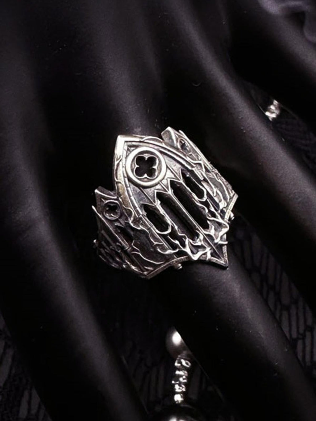 Gothic Armor Open Ring Adjustable