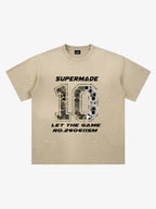 Number 10 Camo and Soccer Graphic T-Shirt