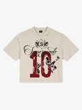 Vintage Soccer Player Graphic Number 10 T-Shirt