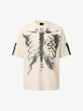 X-Ray Skeleton Graphic Waffle T-Shirt
