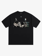 Gothic "SUPM" Soccer Graphic T-Shirt