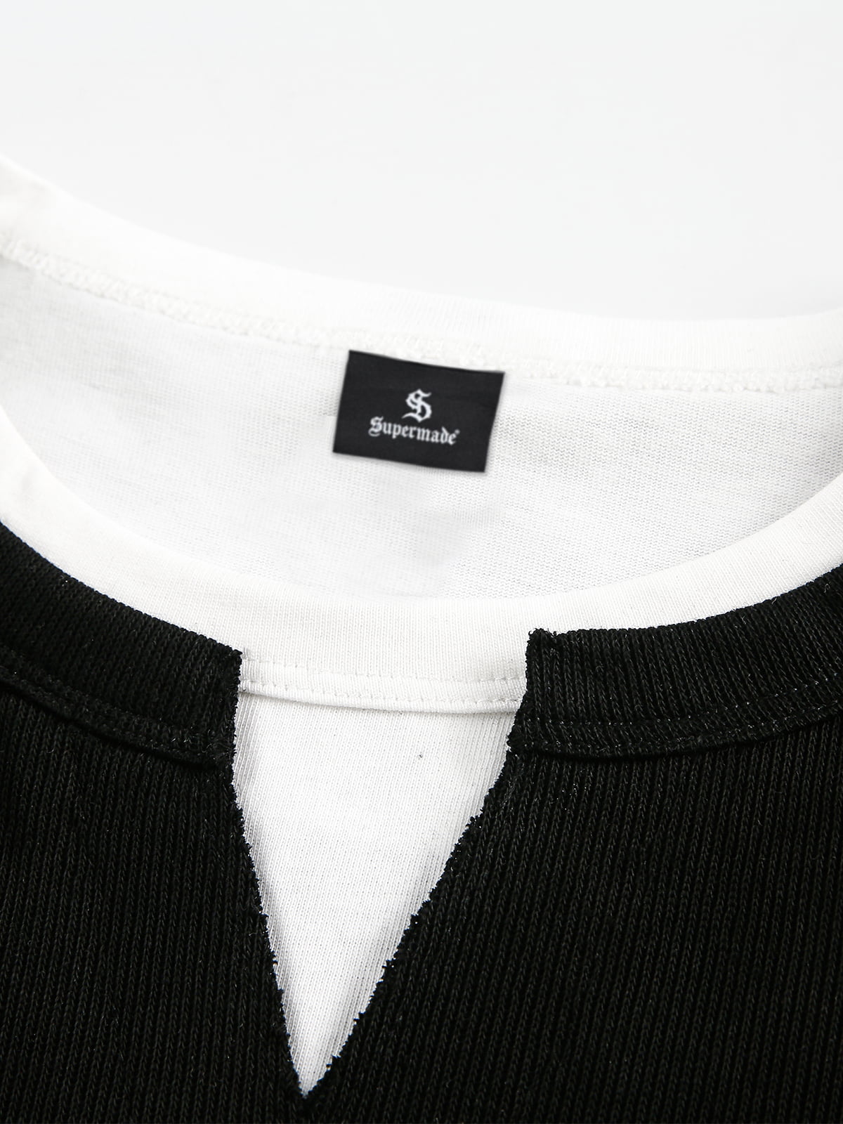 Layered Crewneck Star Print Long-Sleeve T-Shirt