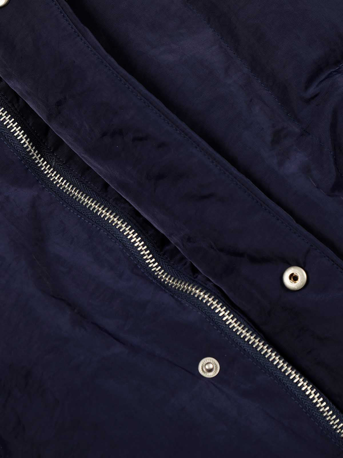 Street High-Neck Asymmetrical Placket Cotton Vest