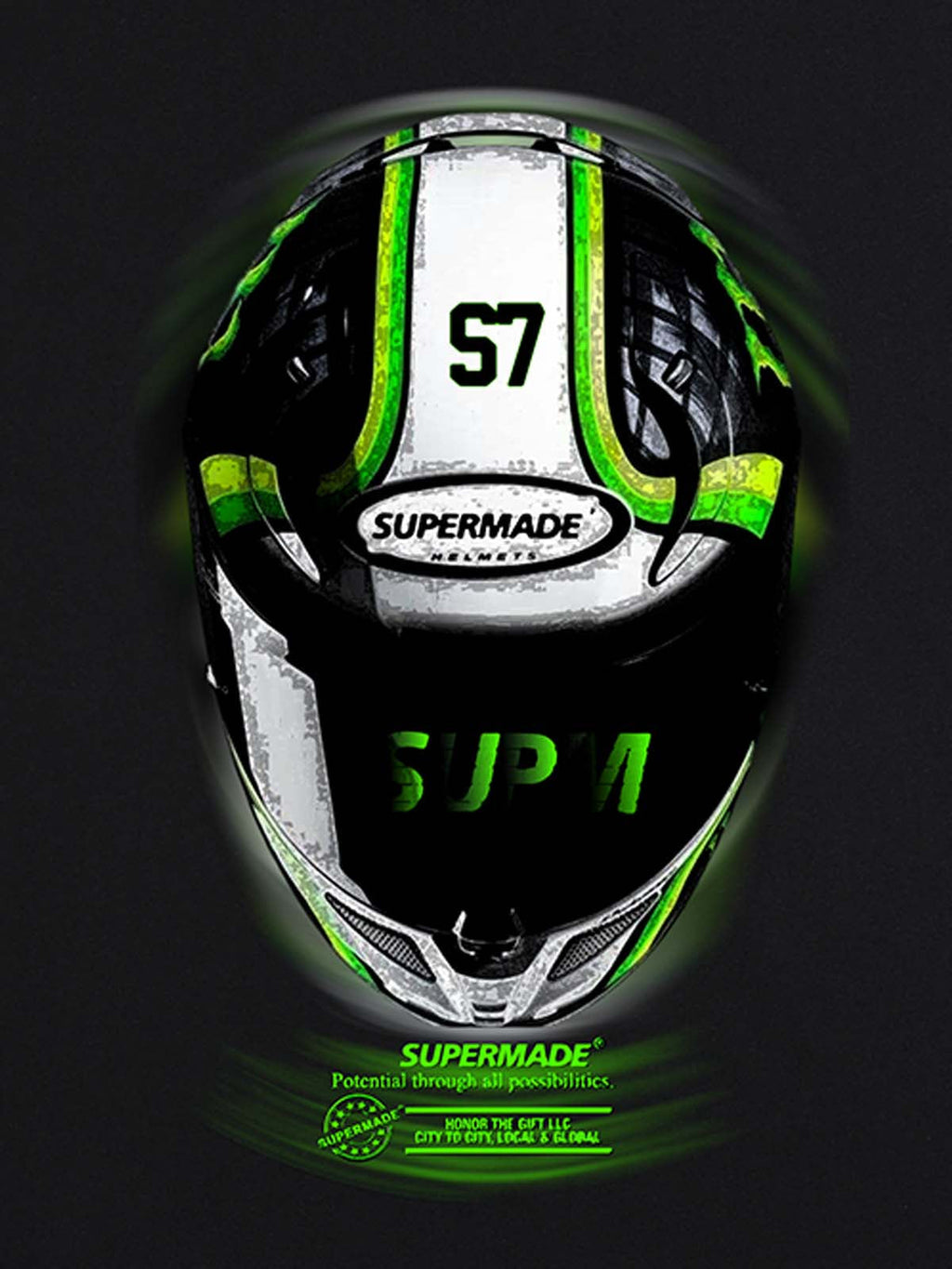 Motorcycle Helmet Graphic T-Shirt