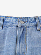Washed Side Stripe Machete Jeans