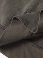 Spray Washed Raw Edge Raglan Knit T-Shirt