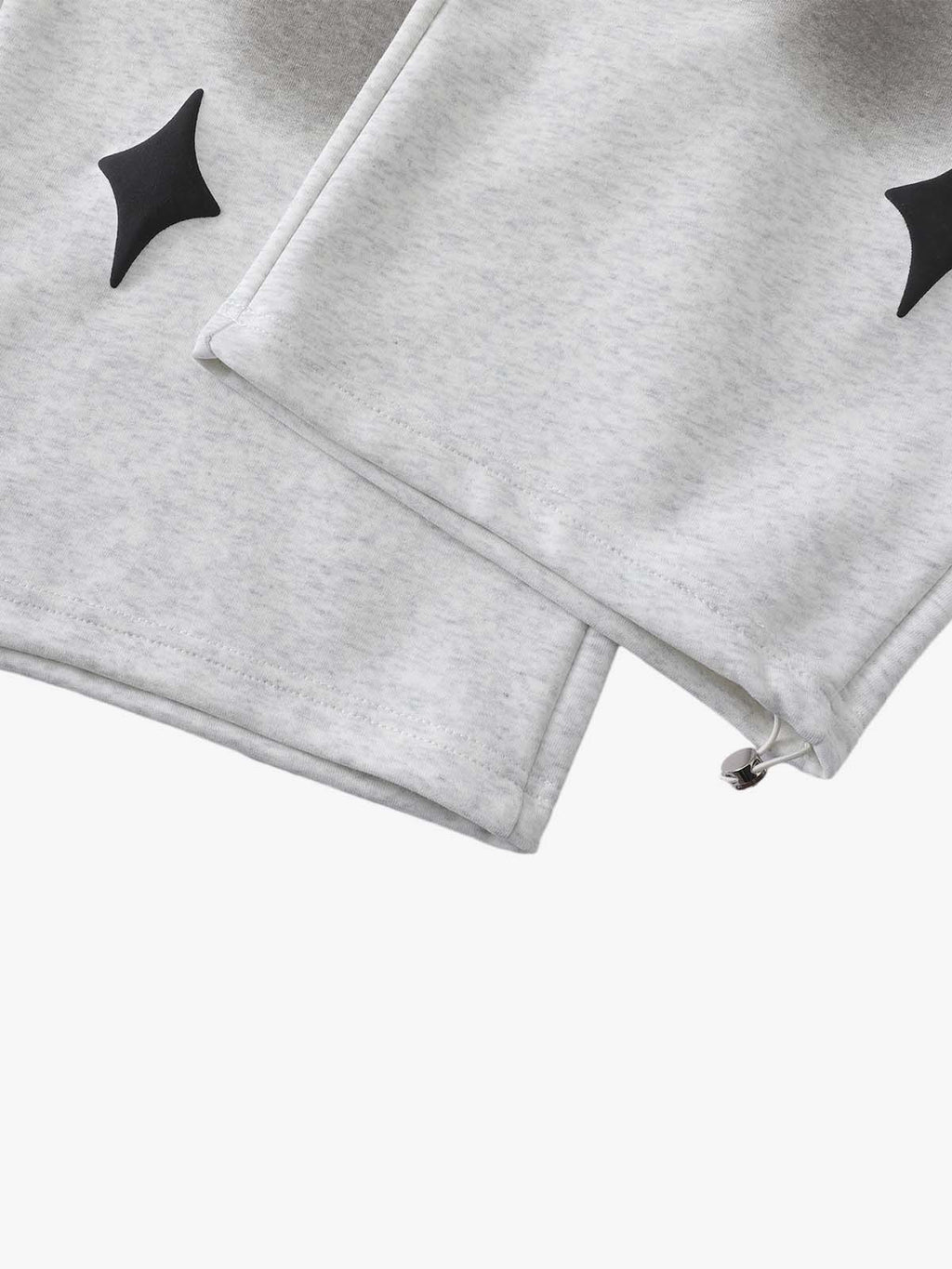 Spray Paint Star Print Distressed Sweatpants