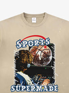 precipice Vintage Sports Basketball Graphic T-Shirt