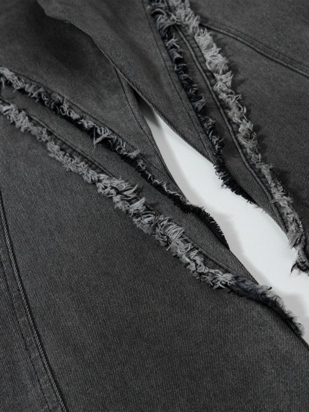 Retro Washed Distressed Deconstructed Patchwork Barrel Jeans