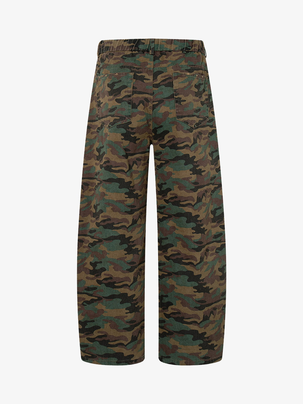 Street Camouflage Side-Striped Jeans